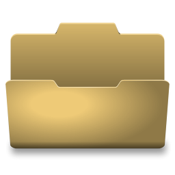 Yellow Open Icon 256x256 png